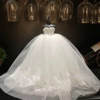 Mini Wedding Dress Wedding Decorations Model Little Girls Gift Christmas Home Decor Valentine's Day Anniversary