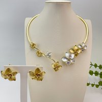 Yuminglai Dubai Fine Jewlery High Quality Necklace Sets for Women Anniversary Wedding FHK28955