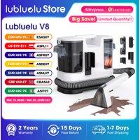 Lubluelu V8 800W Hot Water Carpet Cleaner 60°C Deep Clean Pet Stains 15kPa Strong Suction 5M Long Power Cord 1.75L Tank