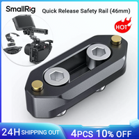 SmallRig Quick Release Safety Nato Rail (46mm) With 1/4'' Screws For Nato Handle EVF Mount 4cm 1.57 Inches Long- 1409