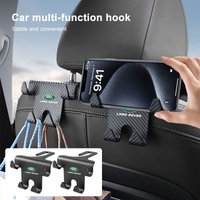 1/2Pcs Car Back Seat Hook Hanging Storage Mobile Phone Holder For Land Rover Defender Freelander Discovery 1 2 3 Evoque