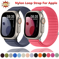 Nylon Loop Strap For Apple Watch Ultra 3 2 49mm Fashion Comfortable Bracelet iWatch 11 10 9 8 7 6 5 SE 46/42mm 45/41mm 44mm 40mm