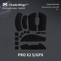 X-Raypad Cicada Wings V2 Slicks Grip Tape Hybrid Ultra-thin - Divers modèles - Antidérapant - Absorbe la transpiration - Autocollant antidérapant pour souris