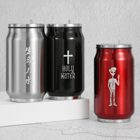 Coca Cola Can 304 Stainless Steel Double-layer Insulated Cup Personalized Custom LOGO Name Coffee Thermos Cup Water Bottle