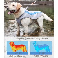 Summer Big Dog Clothes Water Storage Cooling Pet Jacket Vest for Medium Large Dogs Golden Retriever Labrador Sunscreen Clothing
