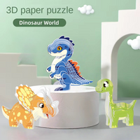 Dinosaur 3D paper puzzle, educational DIY jigsaw puzzle toy, Handmade Christmas/Black Friday/Halloween/birthday toys gift