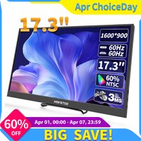 HGFRTEE 17.3 Inch Portable Monitor External Screen Game PC Display HDMI-Compatible For Switch Laptop xb