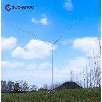 GUOHETEC GH-V5 7MHz-430MHz HF UHF VHF Amateur Antenna 500W Short Wave Portable Dipole Antenna Customizable Engraved call signs