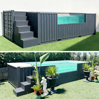 Compact Modular Container Pool | Prefab Portable Above Ground Swimming Pool for Home Hotel Resort