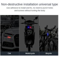 AliExpress NONE Solar warning light car rear collision prevention free breathing light motorcycl Electric vehicle bicycle LED tail flashing ligh