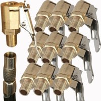 Car Auto Truck Brass Air Inflator Pump Chuck Tyre Wheel Tire Valve 8mm Clip Clamp Connector Adapter Accessories for Compressor