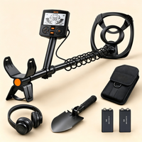 SUNPOW Professioneller unterirdischer Metalldetektor für Erwachsene, 30cm IP68 Spule, 25cm Detektionstiefe, DSP-Chip,5 Modi, Doppel-LCD. Hochgenauer Golddetektor für Schatzsuche, Münzen und Relikte.