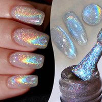 BORN PRETTY 10ml Rainbow Auroras Cat Magnetic Gel Nail Polish Holographics Soak Off Manicure Gel Varnis Semi Permanent Nail Art