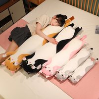 50/70/90/110/130cm Funny Joy Cute Soft Long Cat Plush Toys Pause Office Nap Pillow Bed Sleep Home Decor Doll for Kids Girl Gift image 4