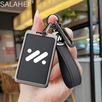 Leather Car Smart Key Case Cover Keyless Bag for IM Zhiji Ls6 LS7 Card Auto Keyring Shell Protector Keychain Styling Accessories