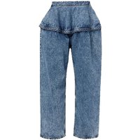 Women's jeans New retro washed women's pants for summer 2025 y2k pure cotton straight leg pants Low waist loose wide leg pants