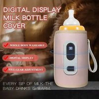 USB Baby Bottle Warmer Bag Portable Milk Warmer Constant Temperature Heating Sleeve Travel Infant Feeding Bottle Cover