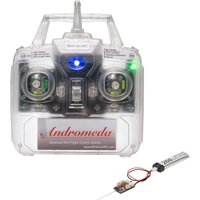Andromeda 2.4G 5Ch Gyro RC Transmitter Auto-Stabilize Tri-Mode for 300-800mm Fixed-Wing Delta/V-Tail FPV Drone