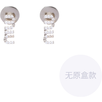 MIU MIU Logo Crystal Embellished Earrings 5IO059-2DNC-F0OKL