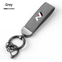 Car Styling Suede Leather Keyring Key Chain For Hyundai Nline i30 Kona Tucson Sonata Elantra Veloster Interior Auto Accessories