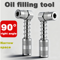 Portable Mini Extendable 90 Degree Right Angle Butter Gun Oil Nozzle Versatile Lubrication Tool for Hard-to-Reach Areas