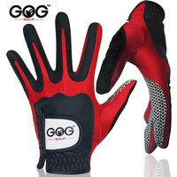 1pc Golf Gloves PU Leather Superelasticity Magic gloves 2 colour Blue Red For Men Schoolboy Gentleman For Game Ball new