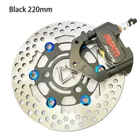 CNC Electric Motorcycle Scooter Brake Calipers 200mm*57mm 220mm*70mm Disc Brake Pump Adapter Bracket For Yamaha Aerox BWS RSZ