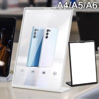 Transparent Acrylic Panel Menu Display Stand A4 A5 A6 Table Card Sign Collection Photo Protection Holder Album Postcard Souvenir