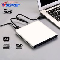 Woopker Blu-ray Burner USB3.0 Type C 3D Slim Drive DVD Player DVD+/-RW Reader Media Player for Windows/MAC OS Laptop