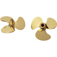 RC Boat Propeller 2mm 19mm Copper Propeller 3-Blades Mini Prop for RC Scale Marine Tiger6294 Patrol Boat Soviet 1204M Gunboat