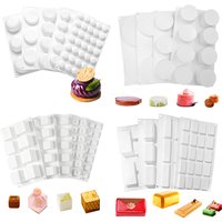 26 Options Available Cylindrical Oblate Cuboid Cube Mousse Dessert Silicone Molds Cake Decorating Tools Chocolate Cake Moulds