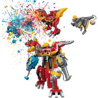 Keeppley Building Blocks Zyuden Sentai Kyoryuger Tyrannosaurus Model Strong Dragon God Dinosaur Toy Splicing Ornaments Gift
