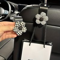 2pcs Car Hooks Seat Back Hook Vehicle Headrest Organizer Storage Hanger Groceries Handbag Women Car Accessories