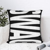 1pc SWAG Monochrome Typography Pillow Case Polyester 2D Double-Sided Print for Couch Dorm Room Minimalist Decor Cool Gift