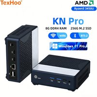 TexHoo MINI PC AMD Ryzen5 3450U 16G DDR4 2400Mhz 256G/512G SSD Desktop Mini Office Computers WIFI5 BT4.2 Dual 4k Display Triple