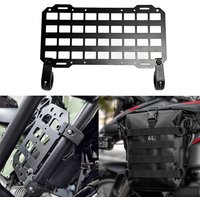 Support de rangement universel en alliage d'aluminium pour moto, panneau de rangement tactique Molle, montage modulaire pour équipement de moto