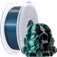 Dual Color Green-Black Silk Filament 1KG Spool (2.2lbs) Dimensional Accuracy Probability +/0.02mm Fit Most FDM 3D Printers,