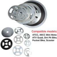 25H 47T 55T 65T 68T 70T 80T 92T Tooth 29MM Rear Sprocket for 47CC 49CC Mini Motor ATV Beach Buggies Dirt Bike Mini Dirt Bike