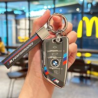 Transparent TPU Car Key Case Cover Holder for X1 X3 X5 X6 X7 1 3 5 6 7 Series G20 G30 G11 F15 F16 G01 G02 F48 Accessories
