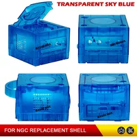 Classic COLOR Transparent Sky Blue Replacement Shell Transparent Case Housing for Gamecube NGC GC DOL-001 DOL101 Gaming Console