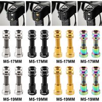 2 Set Bike Carbon Stem Bolts Nuts Kit, Bicycle Stem Bolts Nuts, Durable Premium Attachments Accessories for Mountain Bikes