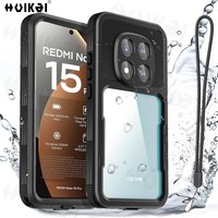 Waterproof Case for Xiaomi Redmi Note 15 Pro 5G Note 14 Pro 5G Snowproof and Shockproof IP68 Certified Full-Body Protection Case