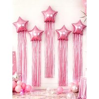 6pcs Star Rain Curtain Balloon Decoration Set, Perfect for Birthday Parties, Weddings, and Engagement Decorations