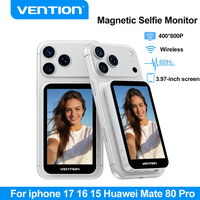 Vention Magnetic Phone Selfie Monitor Screen Wireless Screen Mirroring Vlog Selfie Monitor for iphone 17 16 15 Huawei nova 13 14