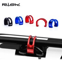RISK 5PCS Bicycle C Type Buckles Aluminum Alloy For MTB Road Bike Disc Brake Cable Frame Organizer Line Pipe Clip