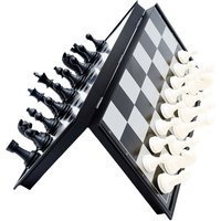 Folding Magnetic Chess 19.5*19.5cm Plastic Chessboard Game International Chess Game Gift for Adult Kids Beginner