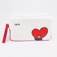 Cartoon BTS matching merchandise, storage bag, makeup bag, pencil case + handbag, multi-functional portable, exclusive for fans