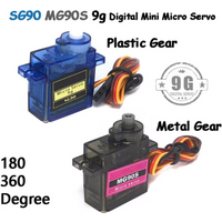 SG90 MG90S 9g Micro Servo Motor 180/360° Digital Mini Servo for RC Helicopter Airplane Boat Car Robot Arduino
