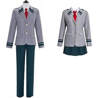 Anime My Hero Academia Midoriya Izuku Cosplay Costume Ochaco Uraraka Disguise Costume Todoroki Shoto School Uniform Set