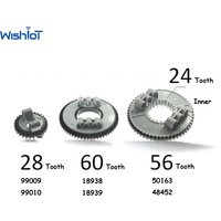 4 Set MOC Mini Turntable 28/56/60 Tooth Mini Bottom Top for Building Blocks Technical Parts 99009+99010 50163+48452 18938+18939